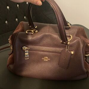 Coach Dark Brown Leather Satchel